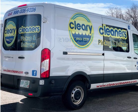 Cleary Cleaners pickup and delivery van